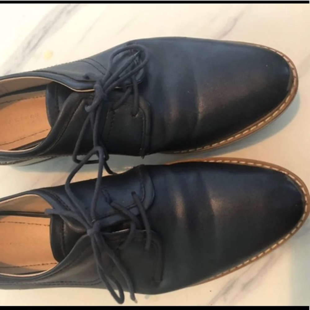 Zara platform derby shoes